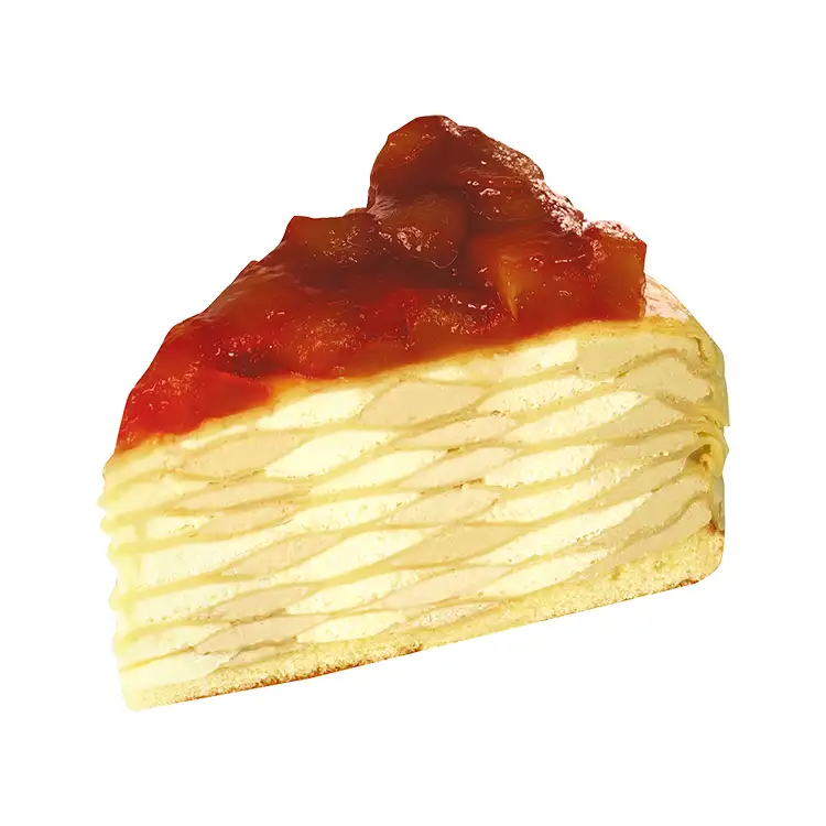 りんごとキャラメルのミルクレープ