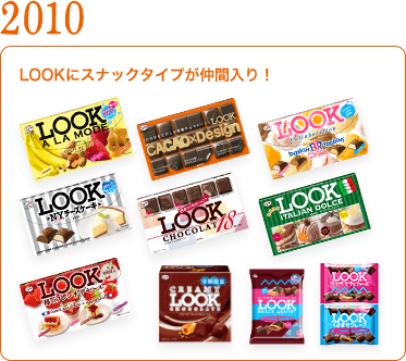 2010	LOOKにスナックタイプが仲間入り！