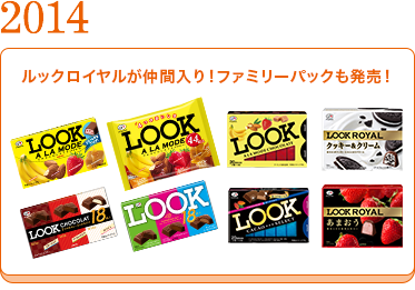 2014	ルックロイヤルが仲間入り！ファミリーパックも発売！