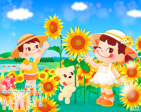 ミルキー ポップキャンディ 壁紙 7月