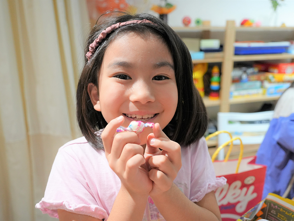 お菓子がたくさんで思わず笑顔に♪